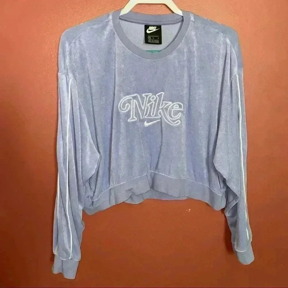 Nike Retro Femme Terry Cropped Crew Sweatshirt